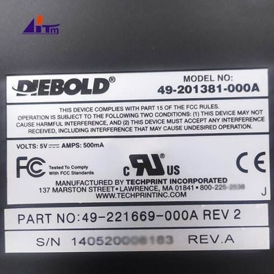 एटीएम स्पेयर पार्ट्स Diebold Opteva यूएसबी रखरखाव कीबोर्ड 49221669000A