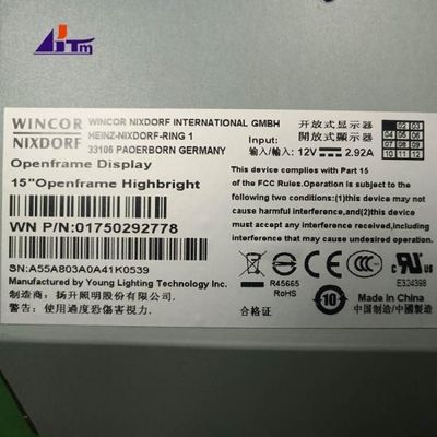 एटीएम मशीन पार्ट्स Wincor Nixdorf 15
