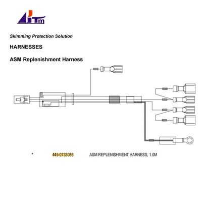 NCR SelfServ ATM Spare Parts ASM Replenishment Harness 445-0733086 4450733086