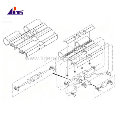 A002880 NMD50 डिस्पेंसर ग्लोरी ट्राइटन NMD एटीएम पार्ट्स के लिए आंतरिक गाइड एसी